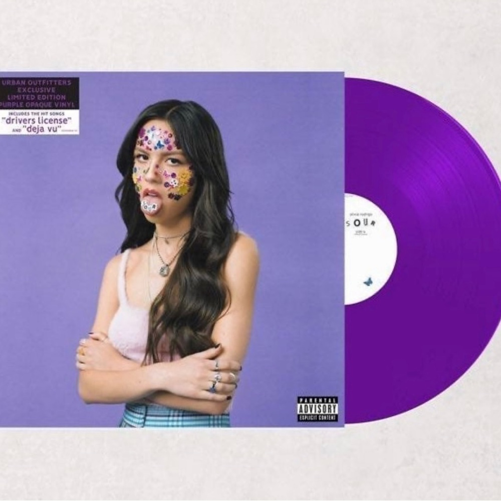 Olivia Rodrigo 12” Purple UO Vinyl & Vampire Red 7” Single Vinyl